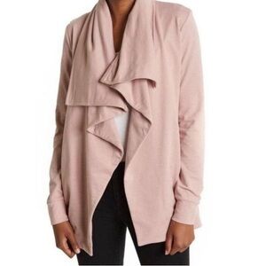 ALL SAINTS shirt / mauve rose pink Delia sweatshirt cardigan / size L